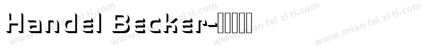 Handel Becker字体转换